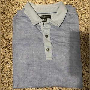 Banana Republic Men's Light Blue Polo Shirt